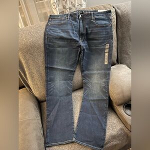 NEW American Eagle Outfitters Dark Blue Relaxed Straight Jeans